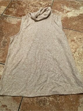 Express light brown cowl neck tank top in a L